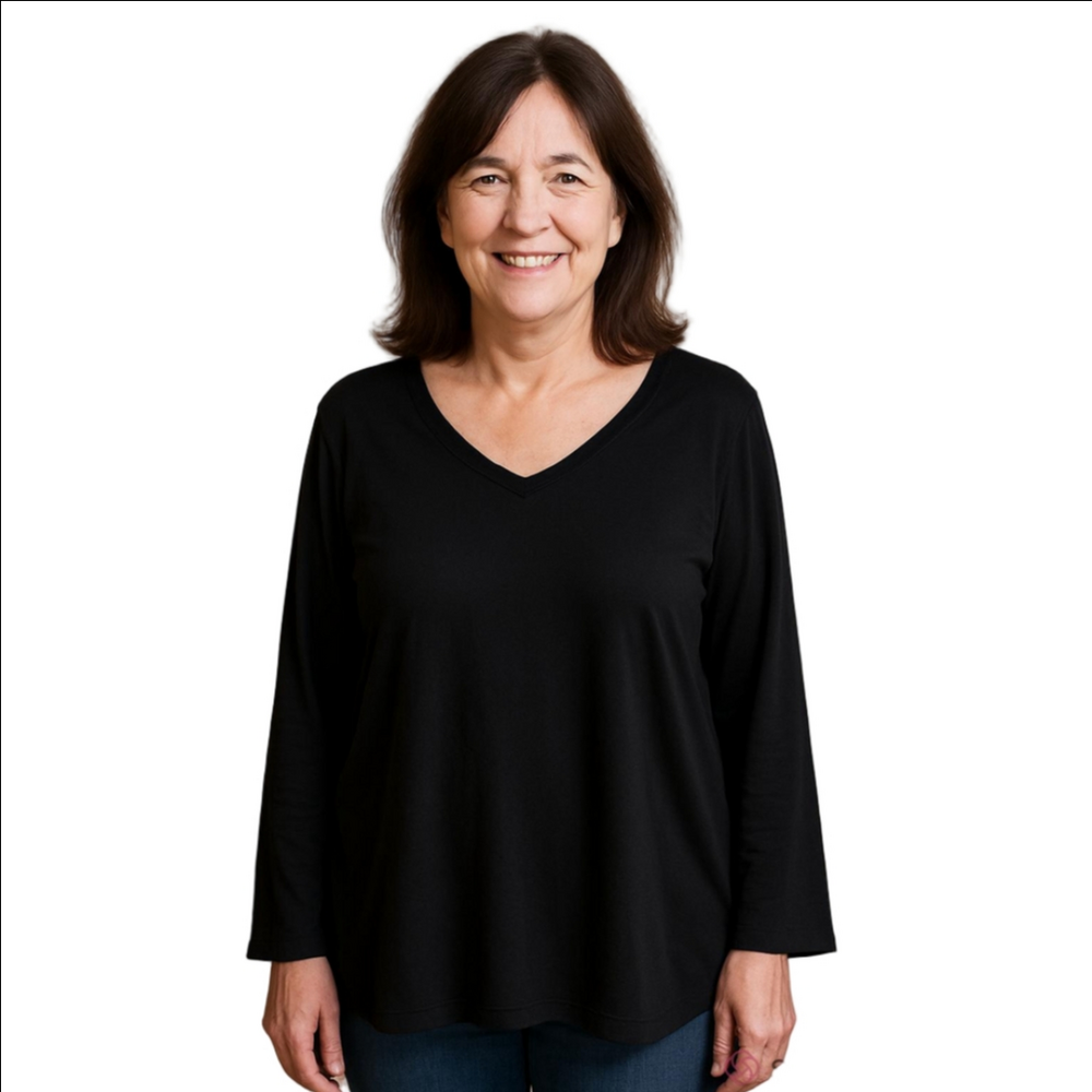 Wander Hottotties Black Long Sleeve Top Large
